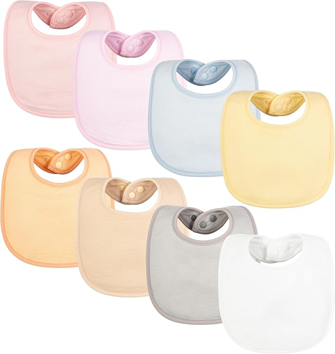 Tiny Twinkle Baby Feeding Bibs - Waterproof and Absorbent Infant Drool and Feeding Baby Bibs