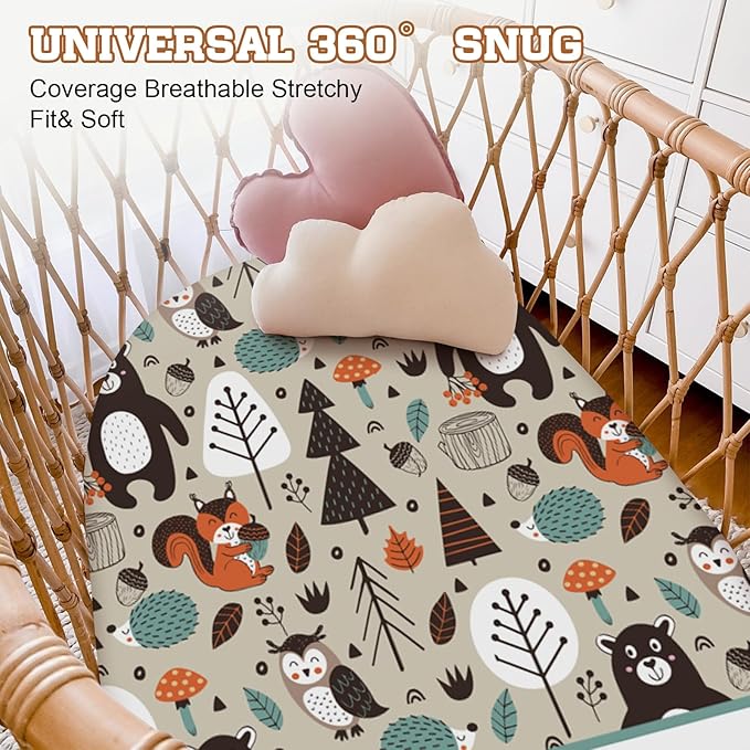 Personalized Baby Changing Pad Cover - 2 Piece Baby Pee Pad Cover Nursery Bedding with Name, Portable Pink Pattern Diaper Changing Pad Gifts for Infant