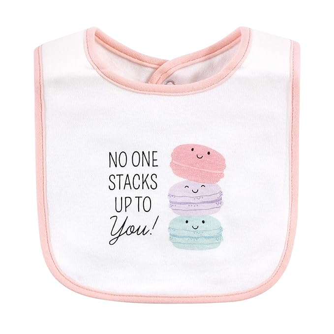 Hudson Baby Unisex Baby Cotton Bibs, Sweetest Cupcake, One Size