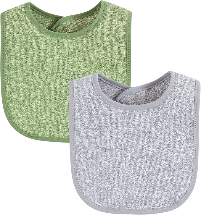 Hudson Baby Unisex Baby Drooler Bib With Waterproof Lining