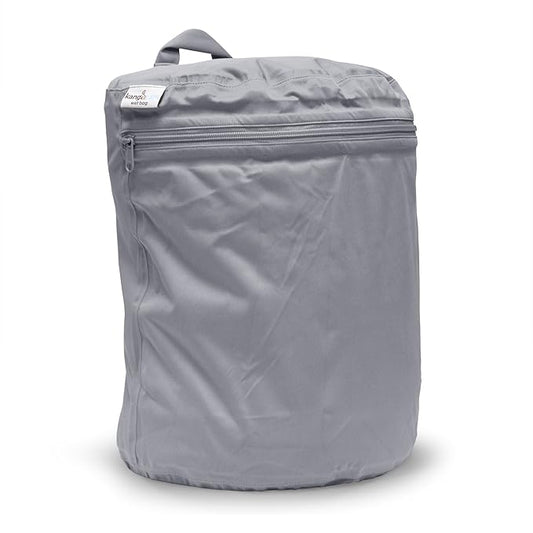 Kanga Care Wet Bag Seam Sealed Waterproof 3D Dimensional for Baby Cloth Diapers, Travel, Beach, Pool, Gym, Swim | Platinum