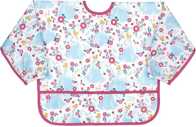 Bumkins Sleeved Bib for Girl or Boy, Baby and Toddler for 6-24 Mos