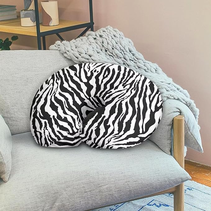 Zebra Stripes Girls Boys Nursing Pillow Cover Breastfeeding Pillow Cover 3D Print Cute and Safety Baby Mom Essentials, 2 Packs