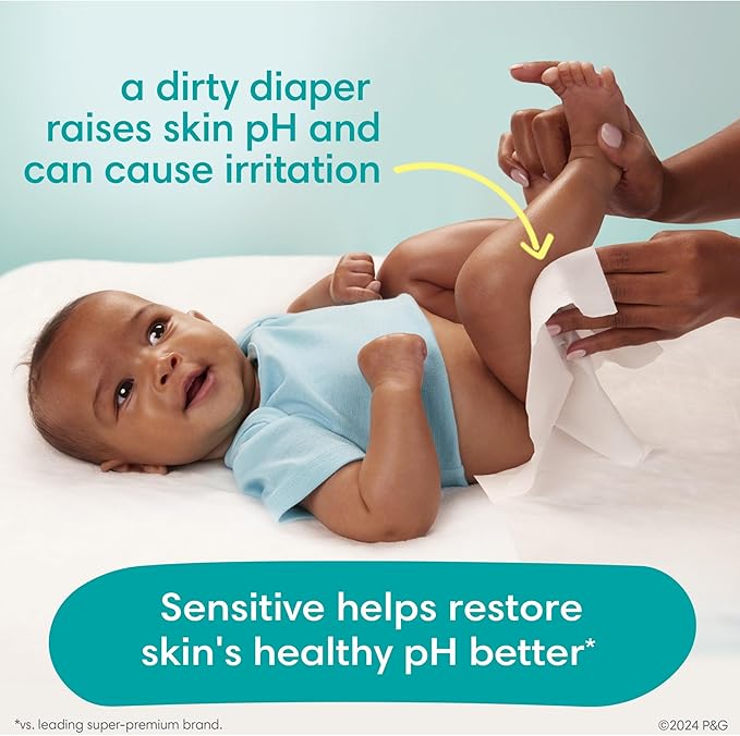 Diapers Size 3, 168 Count and Baby Wipes - Pampers Pull On Cruisers 360° Fit Baby Diapers with Stretchy Waistband, ONE MONTH SUPPLY with Sensitive Wipes, 6X Pop-Tops, 336 Count (Packaging May Vary)