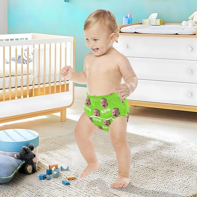 Joko Ivery 1 Fluorescent Green Custom Potty Training Pants Unisex Traning Potty Panty for Boys Girls Toddlers 3T 3Pcs