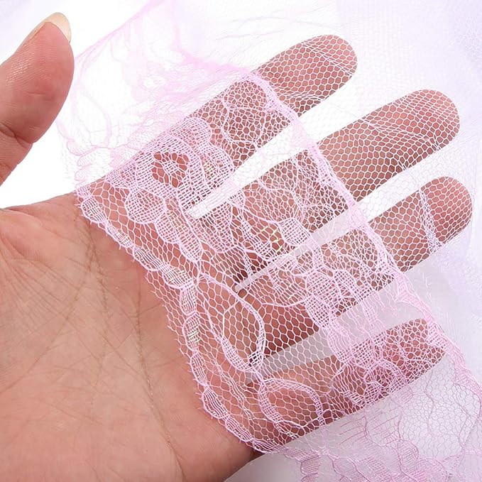 Universal Crib Floor Mosquito Net with Lace, Breathable Crib Netting Bed Curtains Canopy for Baby Kids, Toddler Bed Crib Dome Canopy Netting Without Stand
