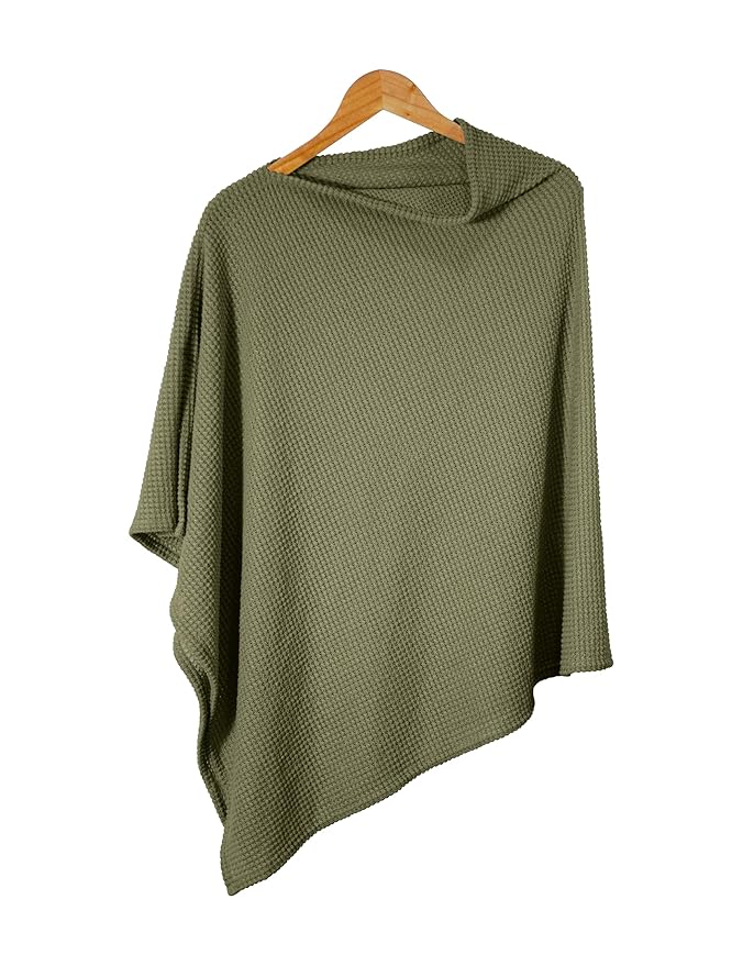 Olive Green Nursing Cover for Breastfeeding, Soft Breathable Privacy Feeding Shawl, Portable Breast Feeding Covers for Women