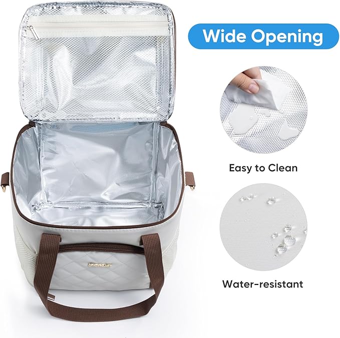 Mam Breastmilk Cooler Bag with Ice Pack for 4 Bottles - See-through Breast Pump Bag for Baby Bottles 4oz-9oz