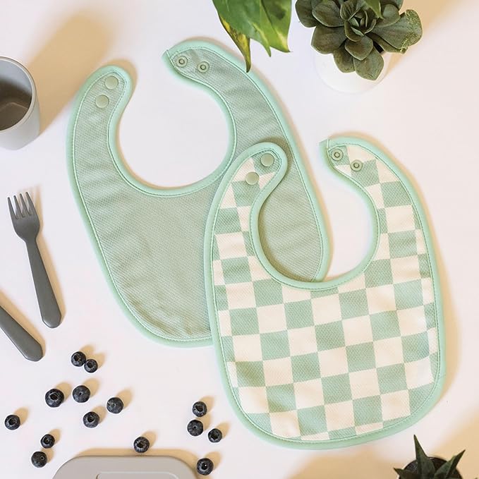 Tiny Twinkle Baby Feeding Bibs - Waterproof and Absorbent Infant Drool and Feeding Baby Bibs