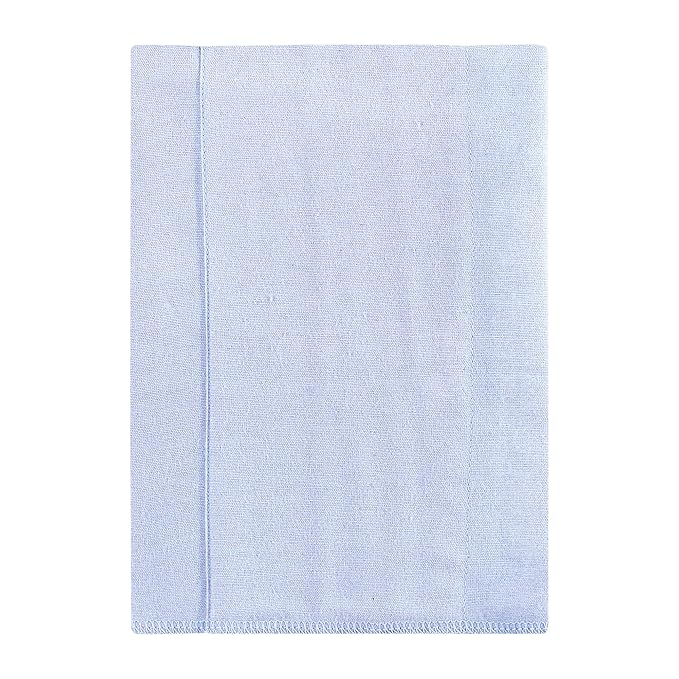 Hudson Baby Unisex Baby Cotton Flannel Burp Cloths 7-Pack, Blue Cosmos, One Size