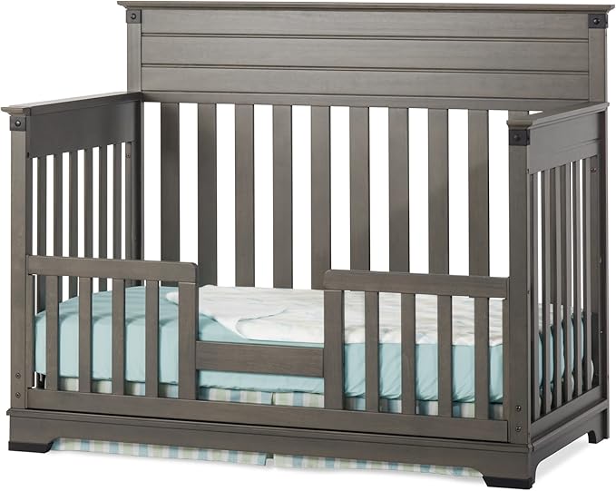 Child Craft Toddler Bed Guard Rail for Convertible Crib, Dapper Gray