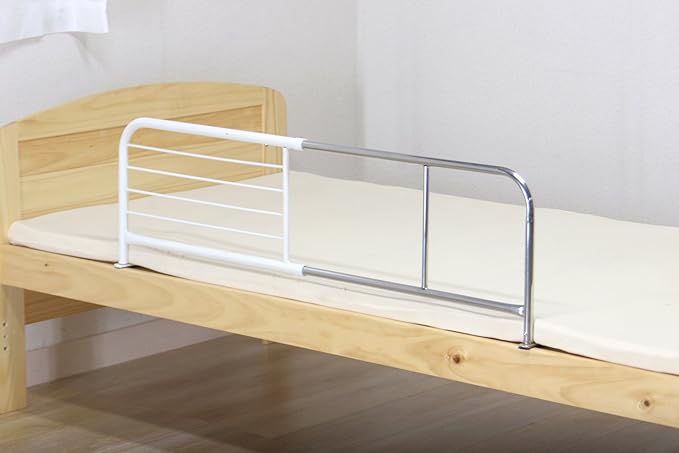 Fuji Boeki BG-831 15571 Slide Bed Guard (Expandable Sides), Width 37.4 x Depth 15.7 x Height 14.0 inches (95 x 40 x 35.5 cm), White