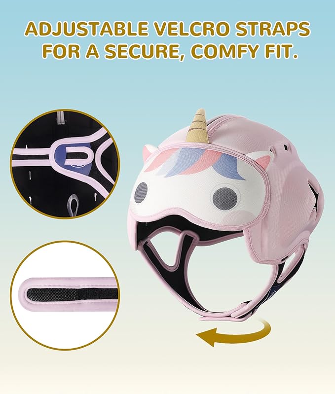 Baby Safety Helmet for Crawling Walking - Mambobaby Baby Helmet Adjustable Baby Head Protector Breathable Soft Infant Helmet Head Protection Helmets for Aged 6-24 Months, Ultra-Lightweight