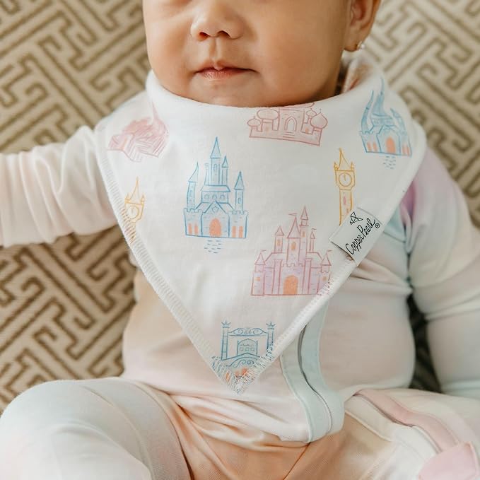 Copper Pearl - Disney Character Prints 4 Pack Baby Bibs Boy & Girl