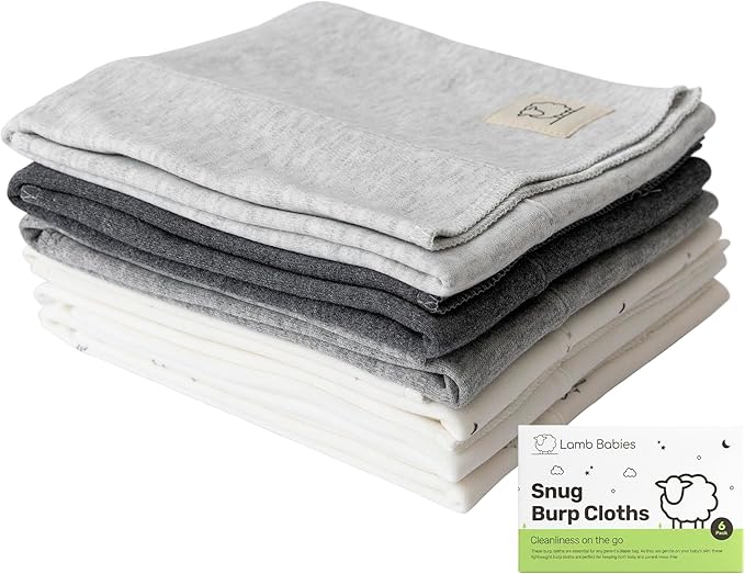 Snug Baby Cotton Burp Cloths, Absorbent, Lightweight, and Gentle Cotton for Mess-Free Moments, Baby Burp Cloths for Boys and Girls An Essential Addition to Every Parent's Diaper Bag