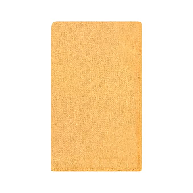 Hudson Baby Unisex Baby Cotton Flannel Burp Cloths, Citrus Orange, One Size