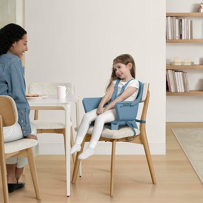 Delta Children - babyGap Otto 3-in-1 High Chair - High Chair Converts to Toddler Dinning Chair and Booster Seat - Dishwasher Safe Meal Tray - FSC-Certified Wood, Blue