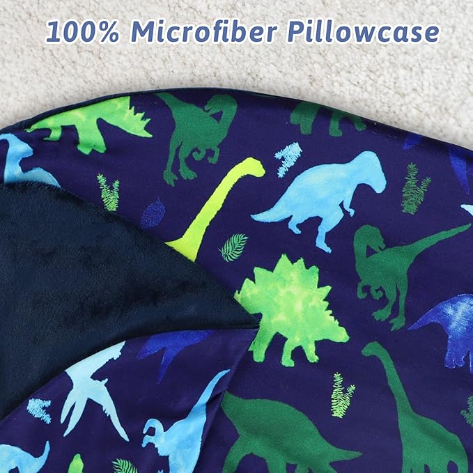 Nursing Cover 1 Pack, Stretchy Removable Breastfeeding Pillow Cover, Ultra Soft Snug Fits On Newborn Feeding Pillow Case for Baby Girls/Boys, Dinosaur