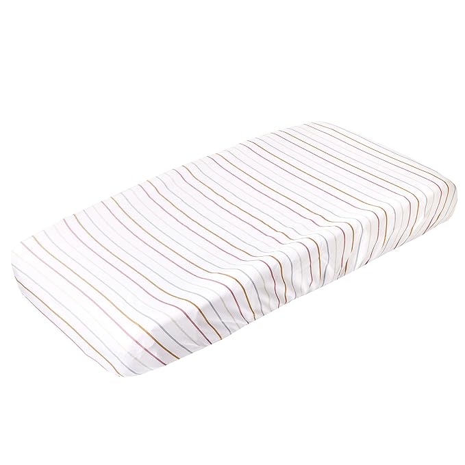 Copper Pearl Premium Knit Changing Pad Cover Soft, Stylish, and Universal Fit for All Standard Diaper Changing Pads, Trendy Design Changing Pad Covers, Piper