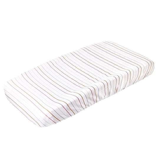 Copper Pearl Premium Knit Changing Pad Cover Soft, Stylish, and Universal Fit for All Standard Diaper Changing Pads, Trendy Design Changing Pad Covers, Piper