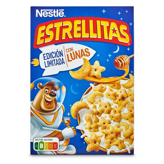 Nestle - Estrellitas Portuguese Children's Whole Grain Cereal with Honey Stars 270 g - Product of Portugal