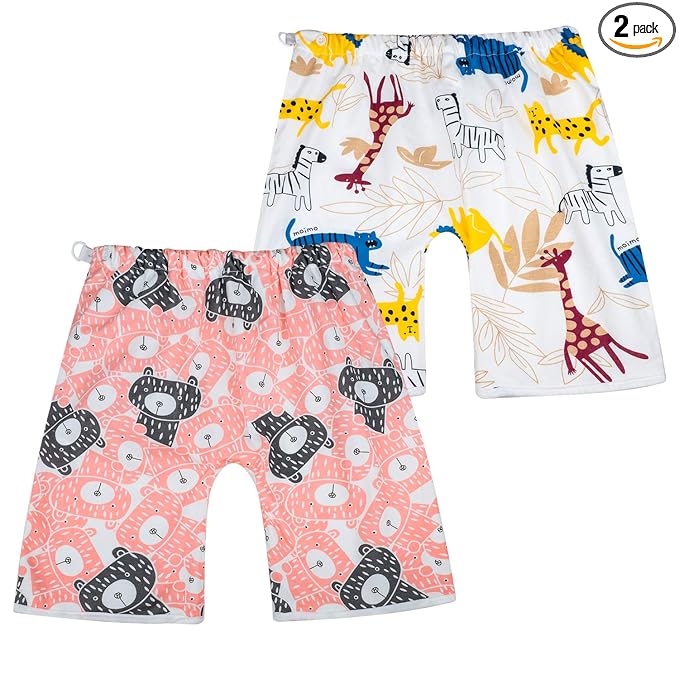 MooMoo Baby Diaper Pants for Potty Training Leakproof Toddler Training Underwear for Baby Girl 4-8T