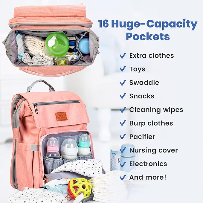 PILLANI Baby Shower Gifts: Nursing Pillow for Breastfeeding & Diaper Bag - Baby Registry Search