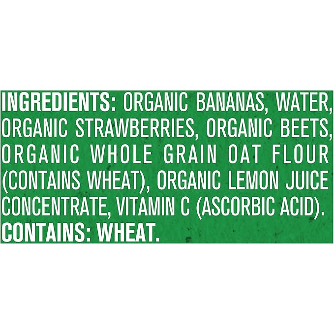 Gerber Organic Baby Food WonderFoods Banana Strawberry Beet & Oatmeal, 3.5 Oz Pouch (Pack of 3)