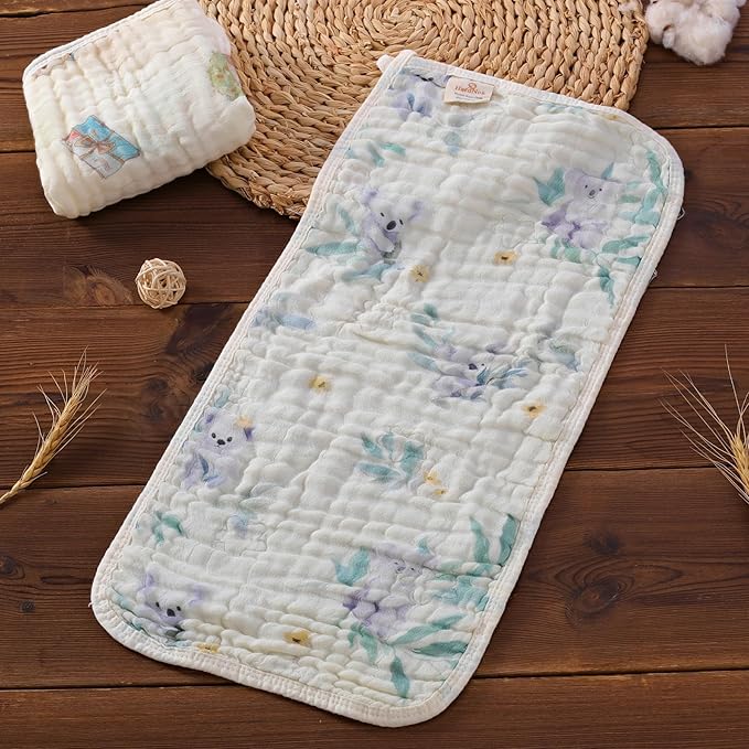 Ultra-Soft & Absorbent Muslin Baby Burp Cloths - 6-Pack, 20x10 Inches - Ideal for Gentle Burping Sessions with Baby Boys & Girls, Unisex Design, Perfect