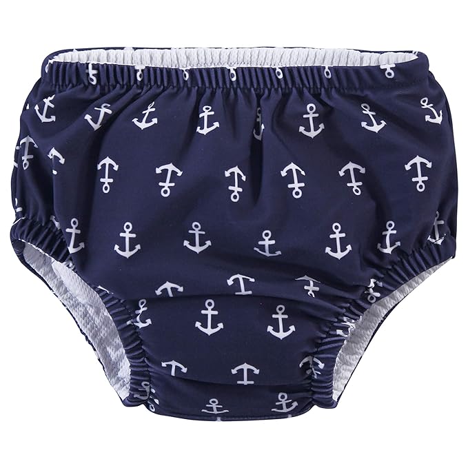 Hudson Baby Unisex Baby Swim Diapers, Anchors, 6-12 Months