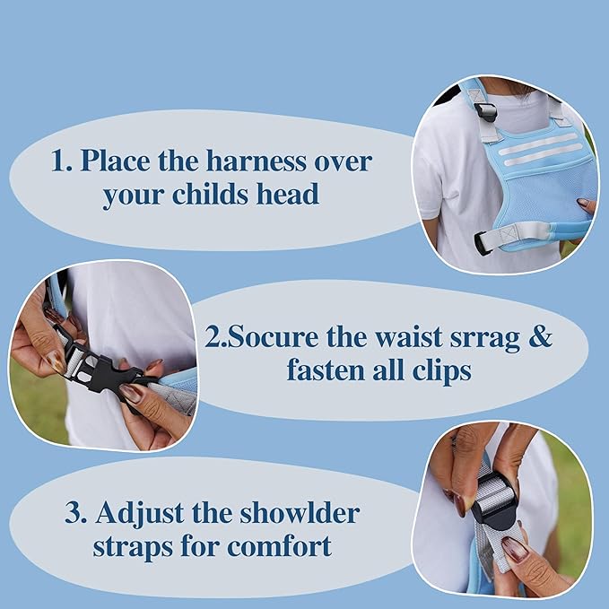 Active XL Child Harness: Safety for Kids/Teens(6-12yrs), Adjustable Anti-Elopement,Autism/ADHD/Special Needs