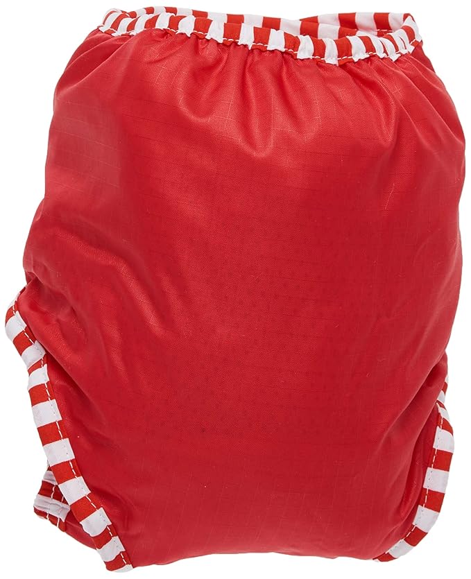 Kushies Baby Unisex Swim Diaper, Red Solid, Small