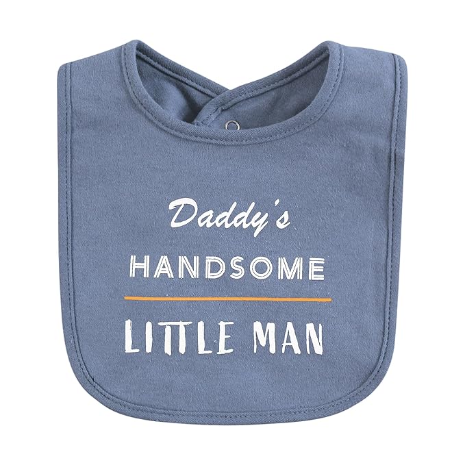 Hudson Baby Unisex Cotton Bibs, Pastel Dino, One Size