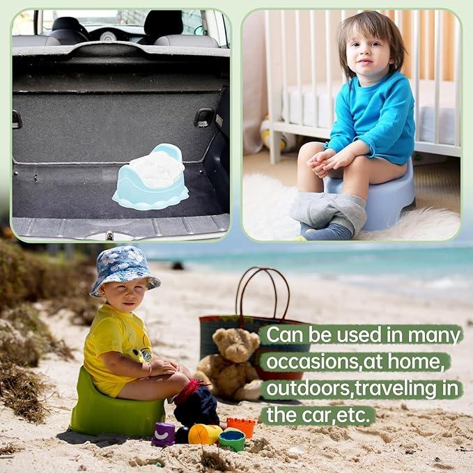200 Pack Portable Potty Chair Liners with Drawstring,Disposable Potty Liners Bags,Training Toilet Seat Potty Bags for Kids Toddler Pet Outdoors