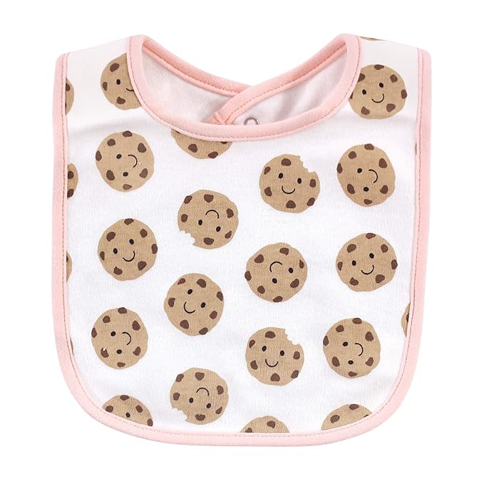 Hudson Baby Unisex Baby Cotton Bibs, Sweetest Cupcake, One Size