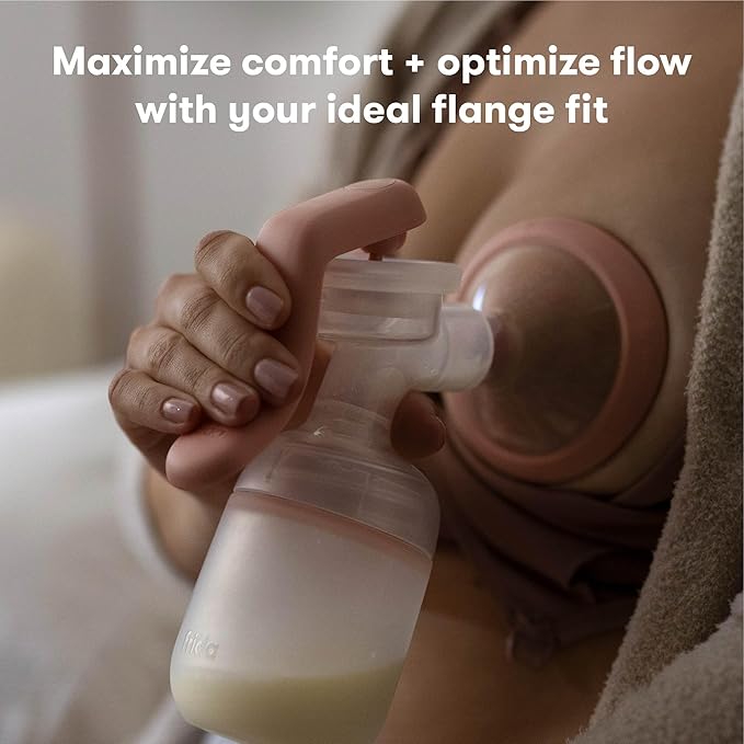 Frida Mom Breast Pump Flange Insert 27mm, Silicone Pump Insert, SoftFeel Flanges, Compatible with Frida Mom 2-in-1 Manual + Silicone Suction Breast Pump, BPA Free