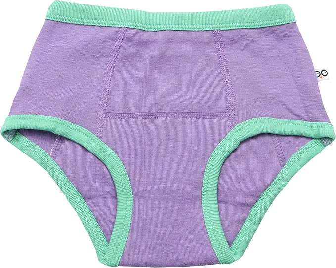 ZOOCCHINI Toddler 3-Pack Potty Training Pants - Soft Organic Cotton Underwear with Absorbent Padding and Fun Designs, Ballerina Gals, 3-4 Years,