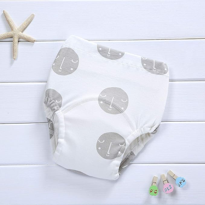 4 Pack Baby Toddler Reusable Toilet Pee Potty Training Pants Cloth Diapers Underwear