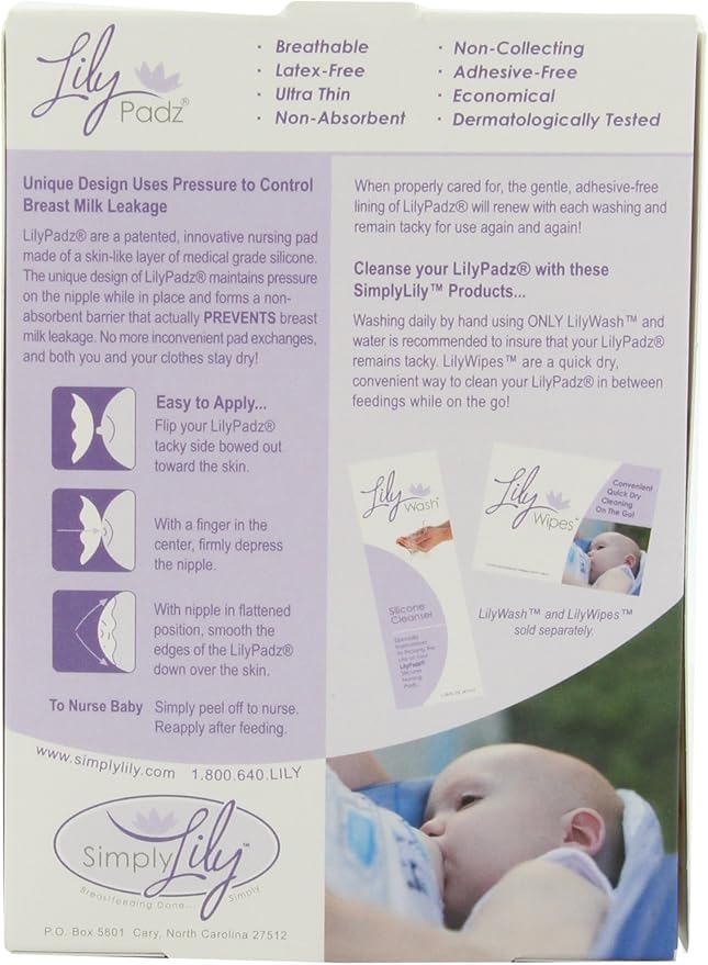 LilyPadz® Reusable Silicone Nursing Pads Single Pair Regular Size