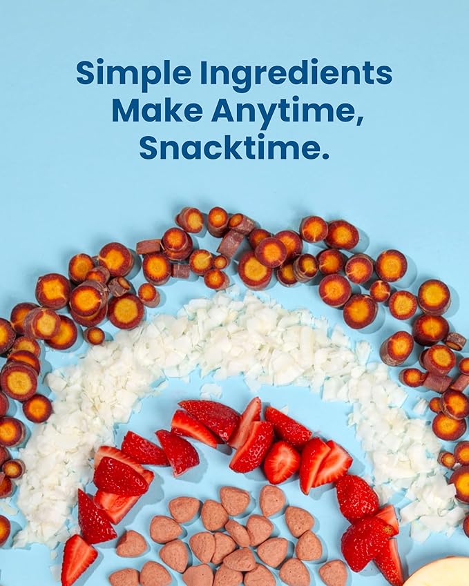 Amara Organic Fruit Bites Sweet Strawberry - No Added Sugar, Dairy-Free, Nut-Free Healthy Fruit Snacks, Made with Organic Whole Foods, Allergy-Friendly Healthy Fruit Snacks for Kids - 21g 6PK