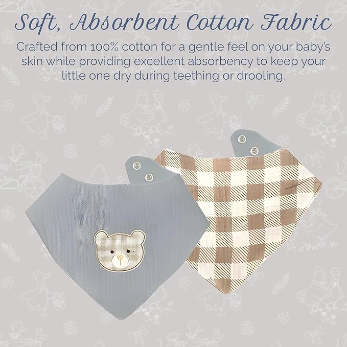 MON AMI Muslin Burp Cloths for Baby – 100% Cotton Burping Cloths for Babies, Extra Absorbent, Ultra-Soft, Baby Essentials