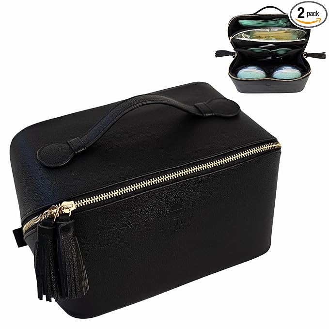 Wearable Breast Pump Bag with Cooler, Pumping Bag for Work, Compatible with Wearable Breast Pumps, Removable Breast Milk Cooler Included, Portable Pump Carrying Case with Room for Accessories