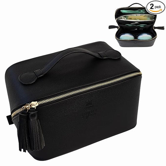 Wearable Breast Pump Bag with Cooler, Pumping Bag for Work, Compatible with Wearable Breast Pumps, Removable Breast Milk Cooler Included, Portable Pump Carrying Case with Room for Accessories