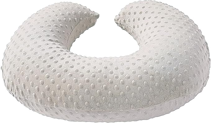 Dots Nursing Pillow Cover, Case Plush Breathable Breastfeeding Pillow Slipcover Fits Nursing Pillow, Super Soft Snug Positioners for Baby Boy Baby Girl (Sand)