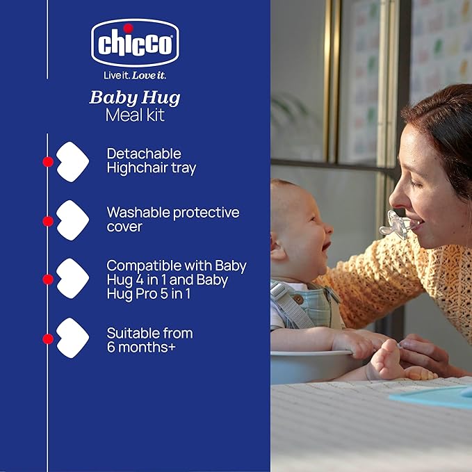 Chicco Baby Hug 4 in1 Meal Kit (High Chair Tray+ Terry Cloth Cover)