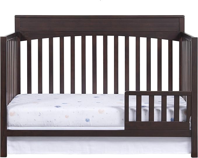 Oxford Baby Harper Crib to Toddler Bed Guard Rail Conversion Kit, Espresso Brown, GreenGuard Gold Certified