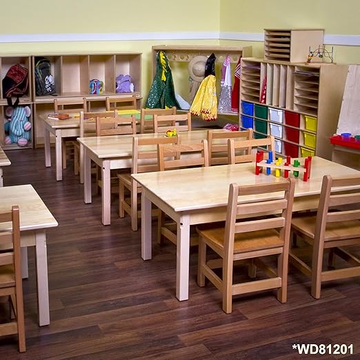 Wood Designs WD81402 Child's Chair, 14" Height Seat, (2) Per Carton