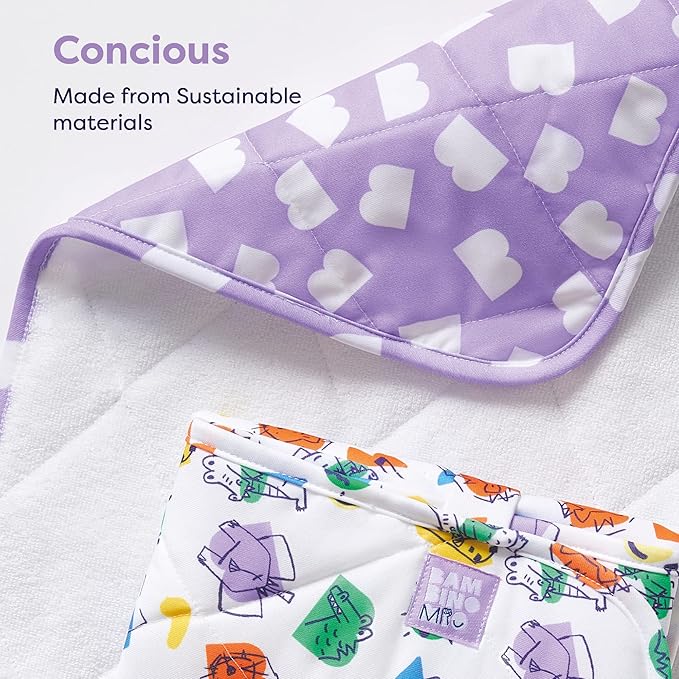 Bambino Mio, On The Move Changing Mat - Lightweight, Foldable and Portable Nappy Changing Mat, Bold
