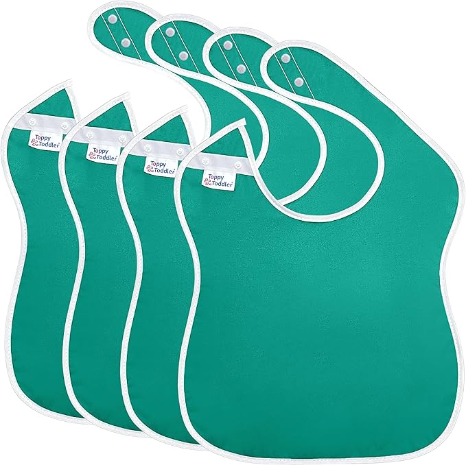 Large Waterproof Baby Bibs for 1-4 years old – Lightweight, Soft & Durable Bibs for Girls and Boys