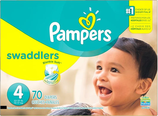 Pampers Swaddlers Diapers Size 4, 70 Count